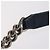 Borsa a tracolla CHANEL Boy Chanel Matelassé con catena in tela blu navy e argento Auth 206385A - vista 10