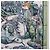 Pañuelo GUCCI Yuko Higuchi GG de seda Verde Blanco 863477 Auth 204930M - vista 17