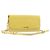 Miu Miu Portafoglio a Catena Borsa a Tracolla Pelle Yellow Gold Auth 204839A D'oro Giallo