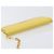 Miu Miu Portafoglio a Catena Borsa a Tracolla Pelle Yellow Gold Auth 204839A D'oro Giallo - vista 6
