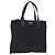 PRADA Tote Bag Nylon Black Silver Auth 201245A Silvery
