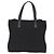 PRADA Tote Bag Nylon Black Silver Auth 201245A Silvery - view 2
