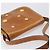 Edge Céline Bolso de hombro CELINE de cuero marrón dorado Auth ep15959 Castaño - vista 6