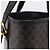 Céline Sac cabas CELINE Macadam Canvas PVC Cuir Noir Or Auth 206040V Doré - vue 6