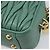 Sac à main Miu Miu Matelassé Arkady en cuir 2 voies Vert Or Auth 204302SAM Doré - vue 20