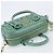 Sac à main Miu Miu Matelassé Arkady en cuir 2 voies Vert Or Auth 204302SAM Doré - vue 6