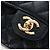 Borsa CHANEL Double Flap Chain Matelasse Pelle Caviar Nero Oro CC Auth am12621SM D'oro - vista 18