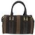Pequin Borsa FENDI Pecan Mini Boston Bag Canvas 2way Brown Gold Tone Auth mr3030A Marrone - vista 2
