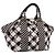 Borsa CHANEL Cruise Line Canvas Nero Bianco CC Auth bs37391A
