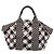 Borsa CHANEL Cruise Line Canvas Nero Bianco CC Auth bs37391A - vista 2