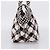 Borsa CHANEL Cruise Line Canvas Nero Bianco CC Auth bs37391A - vista 3