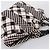 Borsa CHANEL Cruise Line Canvas Nero Bianco CC Auth bs37391A - vista 6