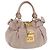 Borsa a Mano Miu Miu Vitellolux Pink Gold Auth 206250M Rosa D'oro
