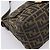 Borsa a tracolla FENDI Zucca Canvas Mamma Baguette Marrone Nero Auth LN210V - vista 16