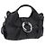 Bulgari BVLGARI Chandra Handtasche Leder 2way Schwarz Silber Authentisch 204605V