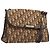 Borsa a tracolla Christian Dior Trotter Canvas Marrone Tono Oro Auth gh2408