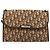 Borsa a tracolla Christian Dior Trotter Canvas Marrone Tono Oro Auth gh2408 - vista 13