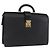 LOUIS VUITTON Epi Serviette Fermoir Business Bag Black M54352 LV Auth BA15512