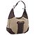 Borsa a tracolla GUCCI Diamante Horsebit Canvas Beige Tono Oro Auth mr2925V
