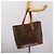 Céline Saco Tote CELINE Macadam PVC Brown Gold Tone Auth BA16170 Marrom - vista 24