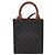 Céline Borsa a mano CELINE Macadam Mini Vertical Cabas PVC 2way Nero Oro Auth 205945M - vista 2