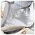 Borsa Tote Salvatore Ferragamo Gancini Chain Leather White Gold Auth 206356A Bianco D'oro - vista 11
