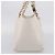 Borsa Tote Salvatore Ferragamo Gancini Chain Leather White Gold Auth 206356A Bianco D'oro - vista 3