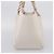 Borsa Tote Salvatore Ferragamo Gancini Chain Leather White Gold Auth 206356A Bianco D'oro - vista 4