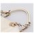 Borsa Tote Salvatore Ferragamo Gancini Chain Leather White Gold Auth 206356A Bianco D'oro - vista 8