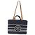 CHANEL Handtasche Canvas 2way Navy Silver CC Auth 204878V Silber Marineblau - Ansicht 13