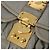 Miu Miu Matelassé Handtasche Leder 2way Grau Goldton Auth ar14167V Braun - Ansicht 23