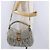 Miu Miu Matelassé Handtasche Leder 2way Grau Goldton Auth ar14167V Braun - Ansicht 33