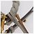 Miu Miu Matelassé Handtasche Leder 2way Grau Goldton Auth ar14167V Braun - Ansicht 9