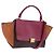 Céline Borsa a mano CELINE Trapeze in pelle 2way Bordeaux Gold Auth 202503A D'oro Bordò