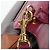 Céline Borsa a mano CELINE Trapeze in pelle 2way Bordeaux Gold Auth 202503A D'oro Bordò - vista 21