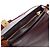 Céline Borsa a mano CELINE Trapeze in pelle 2way Bordeaux Gold Auth 202503A D'oro Bordò - vista 24