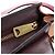 Céline Borsa a mano CELINE Trapeze in pelle 2way Bordeaux Gold Auth 202503A D'oro Bordò - vista 25