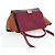 Céline Borsa a mano CELINE Trapeze in pelle 2way Bordeaux Gold Auth 202503A D'oro Bordò - vista 6