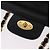 Bolsa de Ombro com Corrente Bally em Couro Preto e Tom Dourado Auth BA16159A - vista 10
