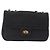 Bolsa de Ombro com Corrente Bally em Couro Preto e Tom Dourado Auth BA16159A - vista 13