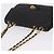 Bolsa de Ombro com Corrente Bally em Couro Preto e Tom Dourado Auth BA16159A - vista 6