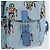 Mochila PRADA Nylon Azul Claro Plata Auth 200461 - vista 29