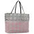 CHANEL New Travel Line Tote Bag aus Canvas Grau Silber CC Auth bs37392A Braun