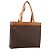 Céline Borsa Tote CELINE Macadam Canvas PVC Pelle Brown Gold Auth ep16157 Marrone D'oro