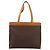 Céline Borsa Tote CELINE Macadam Canvas PVC Pelle Brown Gold Auth ep16157 Marrone D'oro - vista 13
