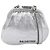 BALENCIAGA Cloudcoin Shoulder Pouch in pelle argento 618915 Auth 205922V