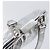 BALENCIAGA Cloudcoin Shoulder Pouch in pelle argento 618915 Auth 205922V - vista 10