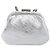 BALENCIAGA Cloudcoin Shoulder Pouch in pelle argento 618915 Auth 205922V - vista 2