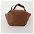 Bolsa Tote Coach em Couro Conjunto de 2 Marrom Khaki Auth ar14245 Caqui - vista 7