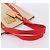 LOUIS VUITTON Antigua Cabas MM Tote Bag Canvas Beige Red M40035 LV Auth ep16163V Rot - Ansicht 7